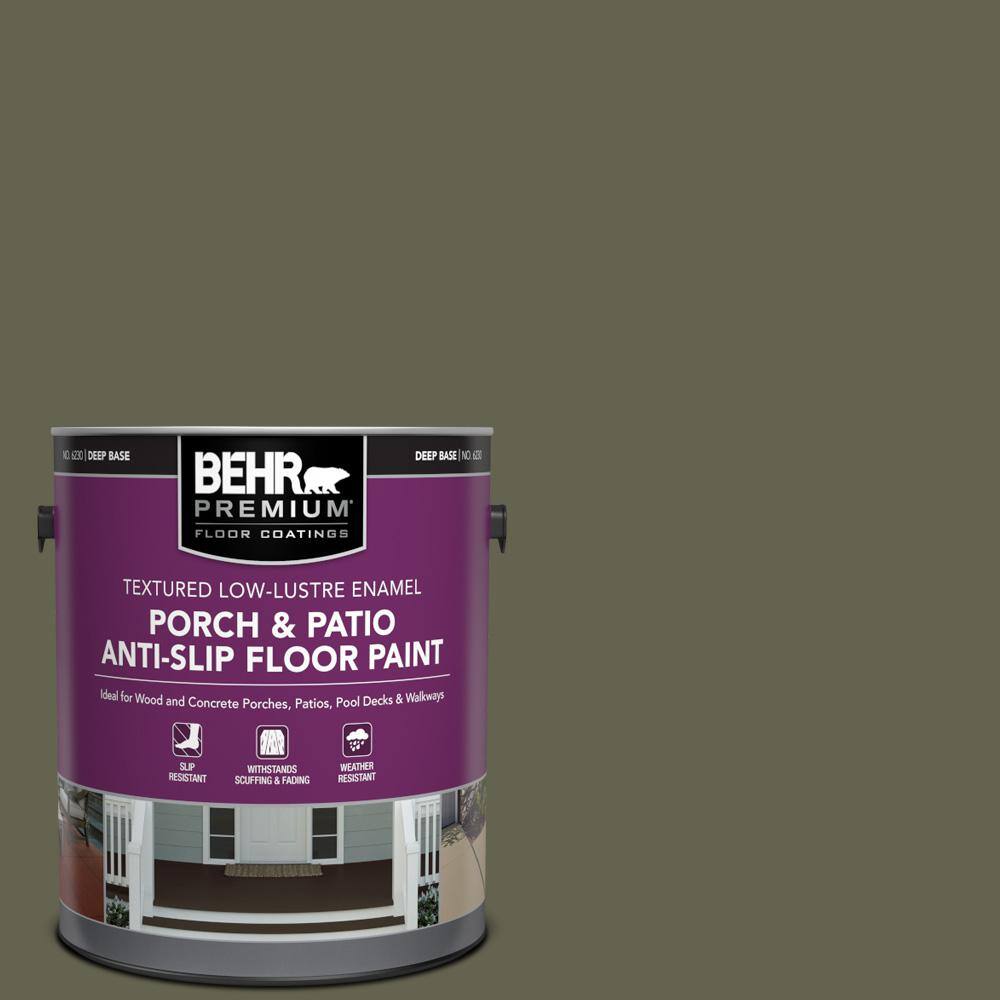 1 gal. #N350-7A Mountain Olive Textured Low-Lustre Enamel Interior/Exterior Porch and Patio Anti-Slip Floor Paint price history on PriceWatchPro