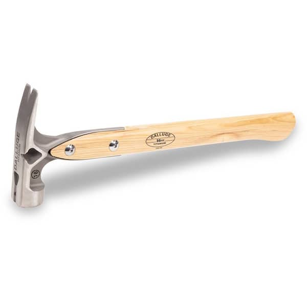 16 oz. Titanium Smooth Face Framing Hammer with 15.5 in. Hardwood Hammer
