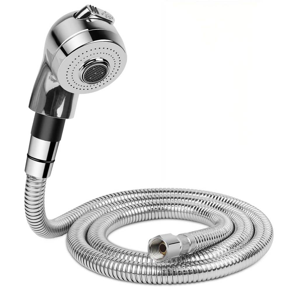 4.68 in. W x 2 in. D x 2.2 in. H Stainless Steel Shampoo Bowl Hose and Sprayer Kit with 2-in-1 Button Design price history on PriceWatchPro