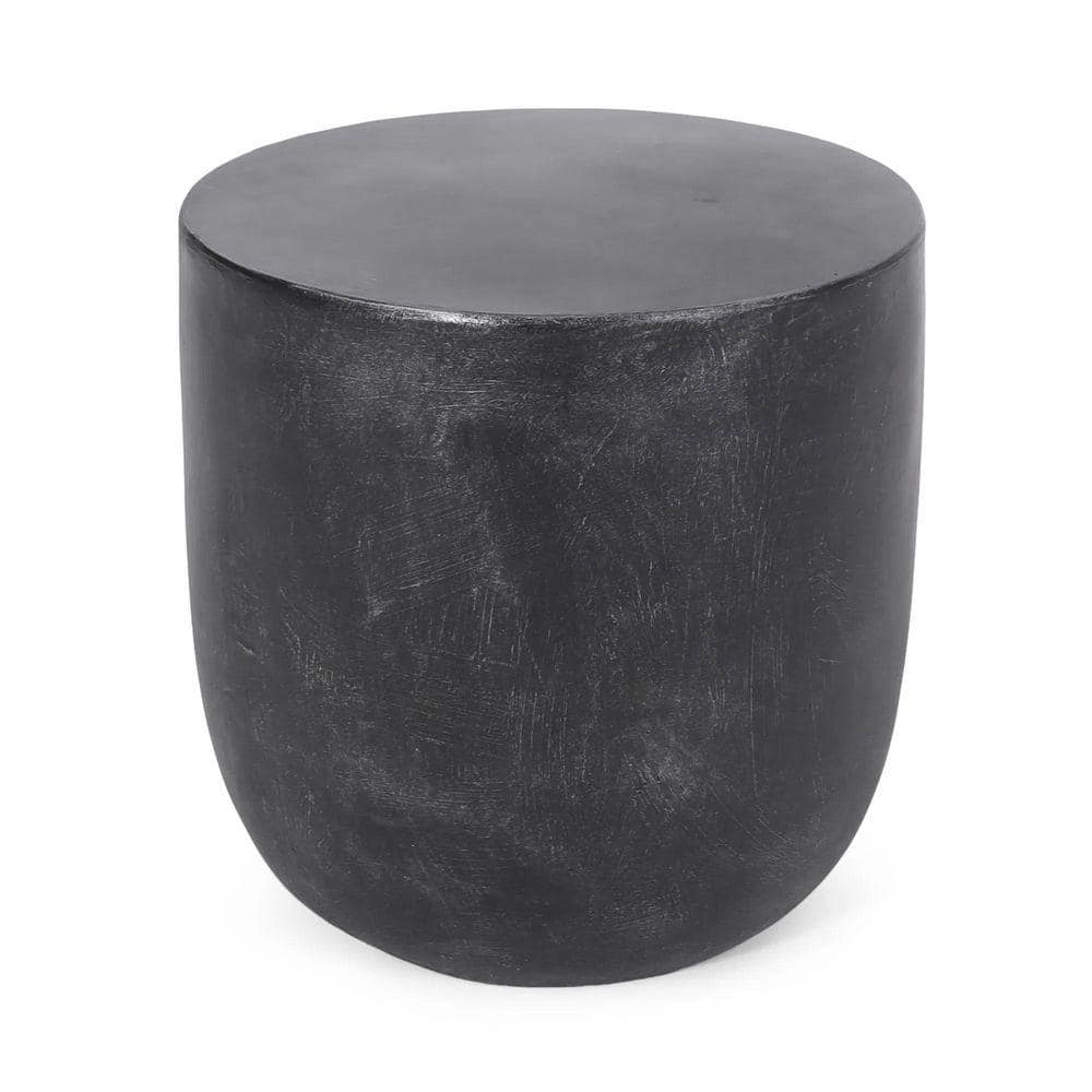 Lightweight Concrete Side Table-Modern Outdoor/Indoor Barrel Design Durable Waterproof (15.5 in. x 15.5 in. x 15.75 in.) price history on PriceWatchPro