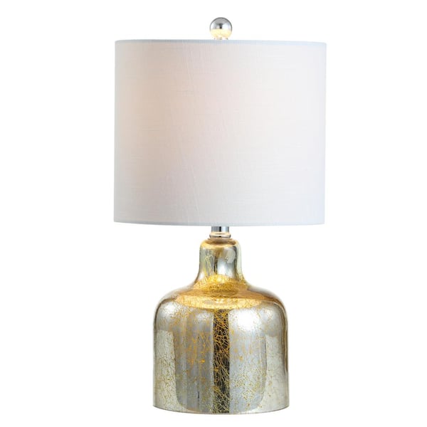 Gemma 19 in. Gold Glass Bell LED Table Lamp
