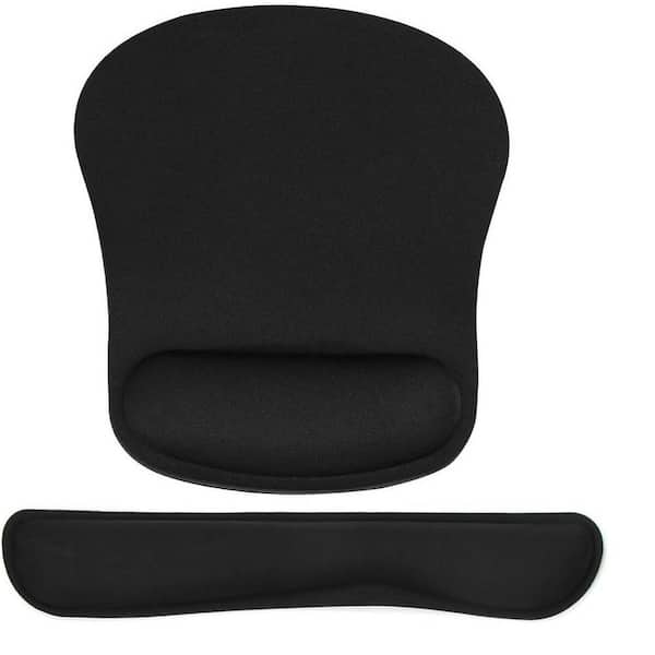 Yichuhaoxi Ergonomic Memory Foam with Keyboard Wrist Rest and Mouse Pad Set for Comfort-Lightweight, Black
