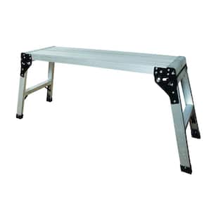 39 in. Aluminum Portable Work Platform with 500 lb. Load Capacity