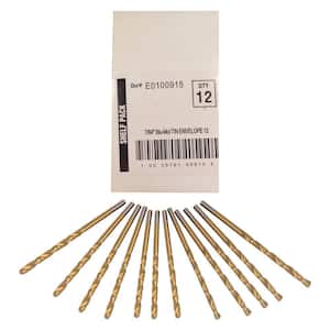Alfa Tools AECO60764 Size #34 Straw Gold Finish 12 Cobalt Aircraft Extension Drill 6 Pack 