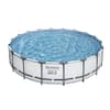 Bestway Pro MAX 18 ft. x 18 ft. Round 48 in. Deep Metal Frame Above ...