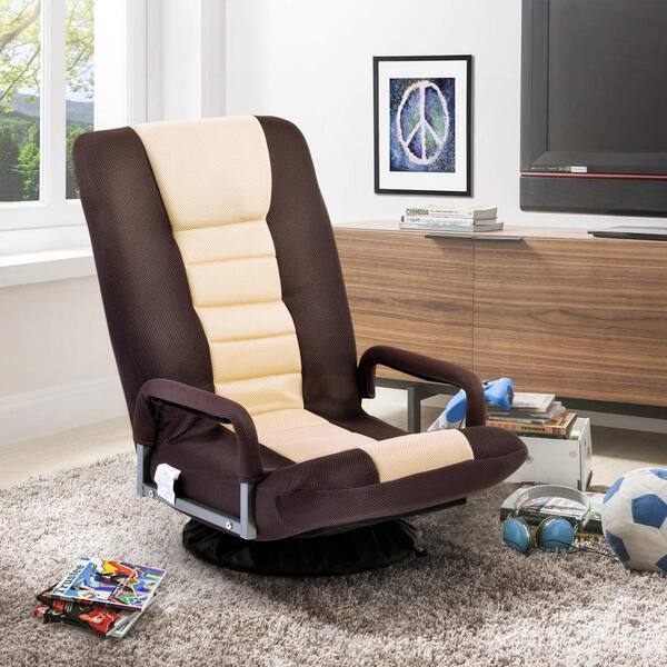 brown rocker gaming chair