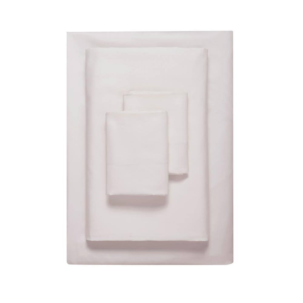 VERA WANG Solid 800 Thread Count 4Piece Pink Cotton Blend Sateen King