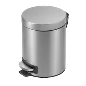 1.3 Gal. Stainless Steel Round Step-On Trash Can