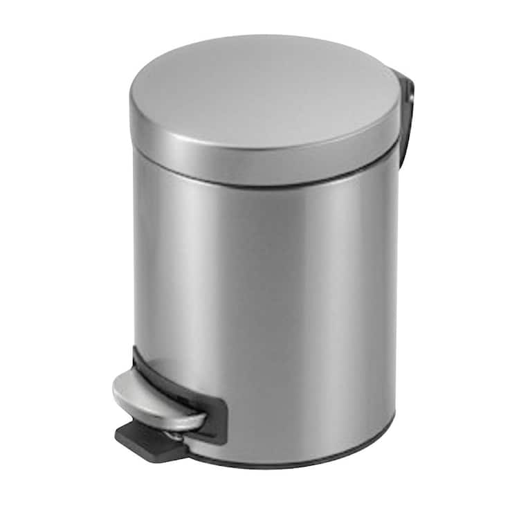 StyleWell 1.3 Gal. Stainless Steel Round Step-On Trash Can