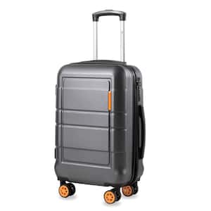 Andante S 20 in. Charcoal Carry on Luggage TSA Anti-Theft Rolling Suitcase