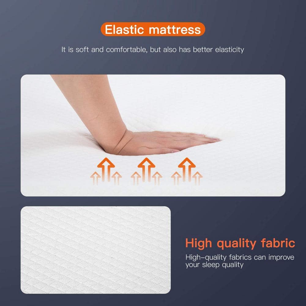 FDW 8 inch Full Mattress Gel Memory Foam Mattress for Cool Sleep & Pressure Relief/Medium Firm Mattresses CertiPUR-US Certified/Bed-in-a-Box,Full
