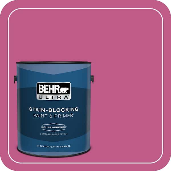 BEHR ULTRA 1 gal. #P120-5 Beauty Queen Extra Durable Satin Enamel Interior Paint & Primer