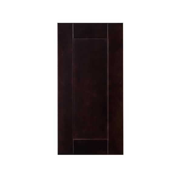 LIFEART CABINETRY Anchester Assembled 12 in. x 30 in. x 12 in. Wall Cabinet with 1 Door 2 Shelves in Dark Espresso