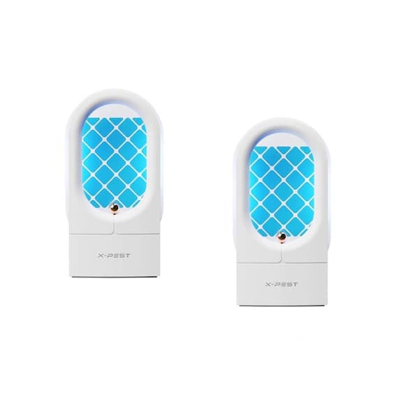 Indoor Fruit Fly Traps for Indoors with 2 Deice and 12 Refills in White
