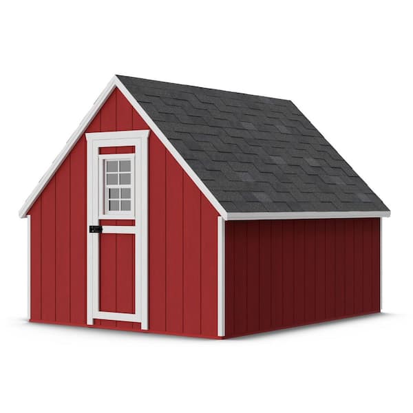 Value A-Frame 8 ft. x 10 ft. Wood Chicken Coop Precut Kit with Floor (80 sq. ft. )