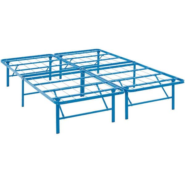 MODWAY Horizon Light Blue Full Stainless Steel Bed Frame