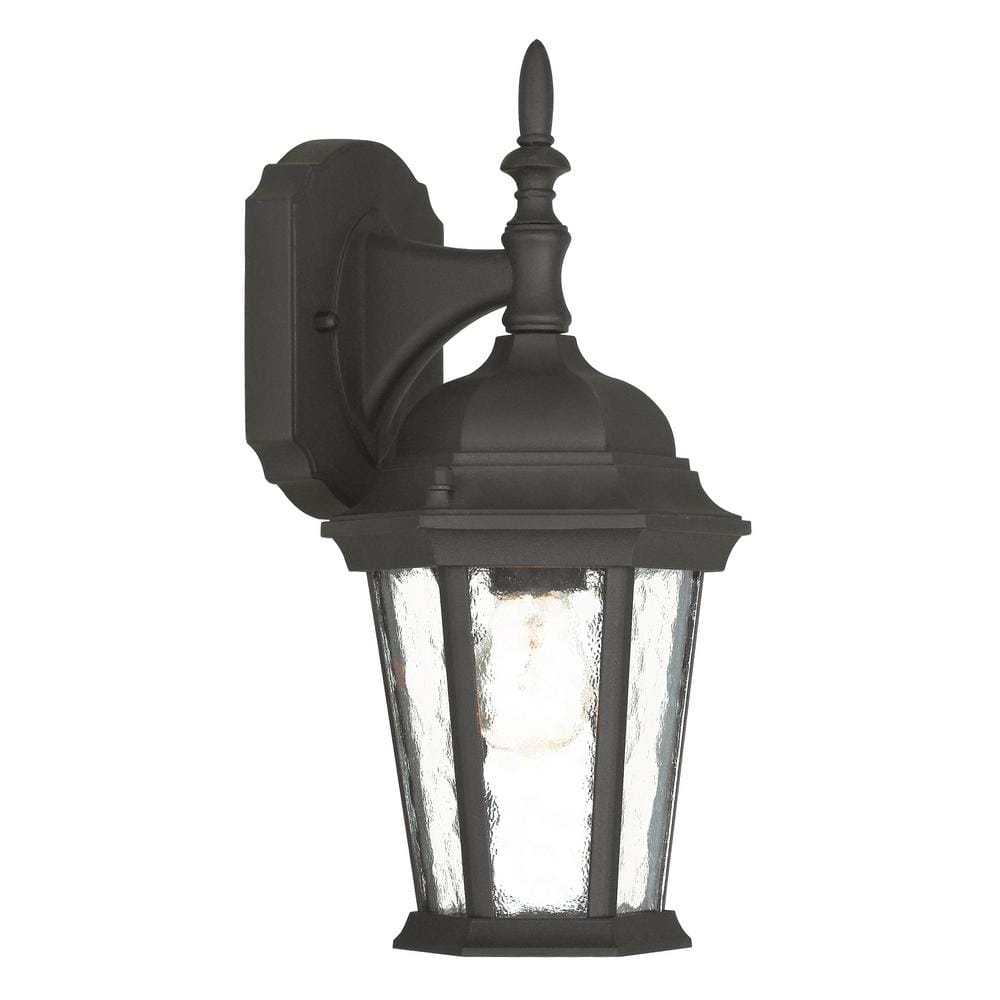 Hamilton 1 Light Textured Black Outdoor Wall Sconce