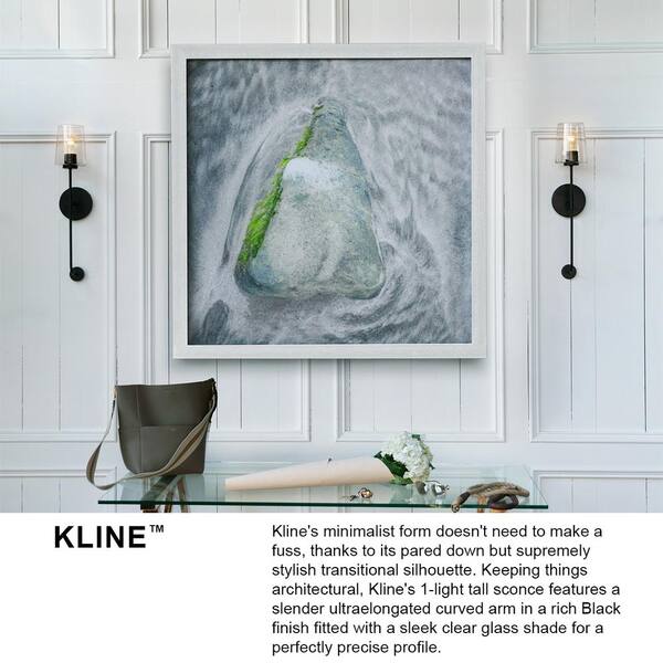 LARK - Kline 14.25 in. 2 Light Black Vanity Light