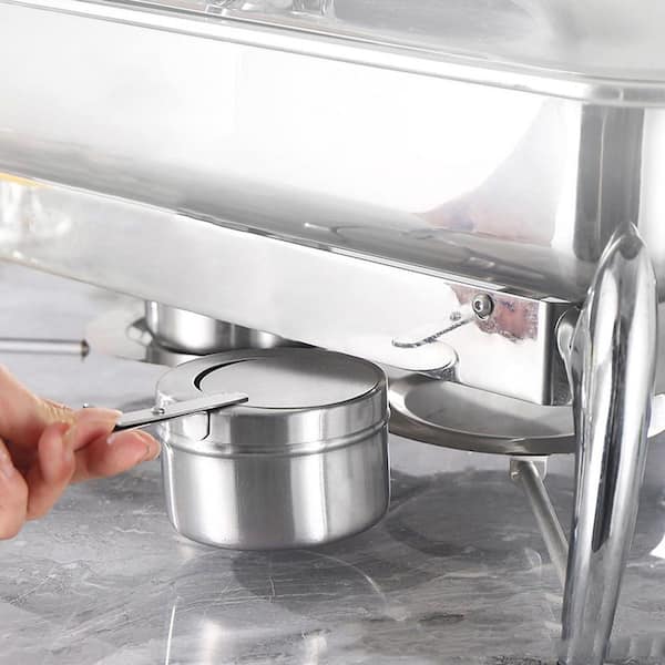 Numhew 8-Pack Chafing Fuel Holder, Stainless Steel Canned Heat