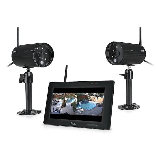 ALC Observer 2-Channel HD Security 1080p Camera Kit with 7 in. Touchscreen Monitor and 2 Wi-Fi Cameras