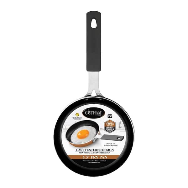 Gotham Steel 5.5 in. Cast Textured Aluminum Ceramic Nonstick Fry Pan