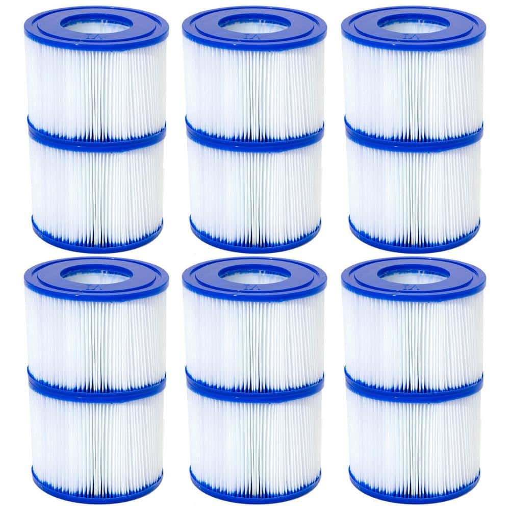 SaluSpa Type VI Inflatable Hot tub Replacement Filter Cartridge (6 Pack) -  Bestway, 6 x 60311E-BW