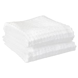 Royale White Solid Cotton Kitchen Towel (Set of 2)