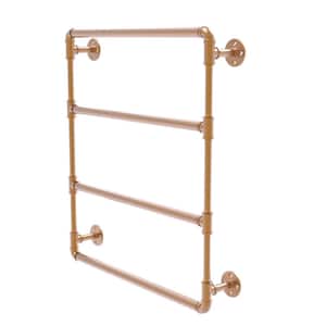 Pipeline Collection 36 in. Wall Mounted Ladder Towel Bar in Brushed Bronze