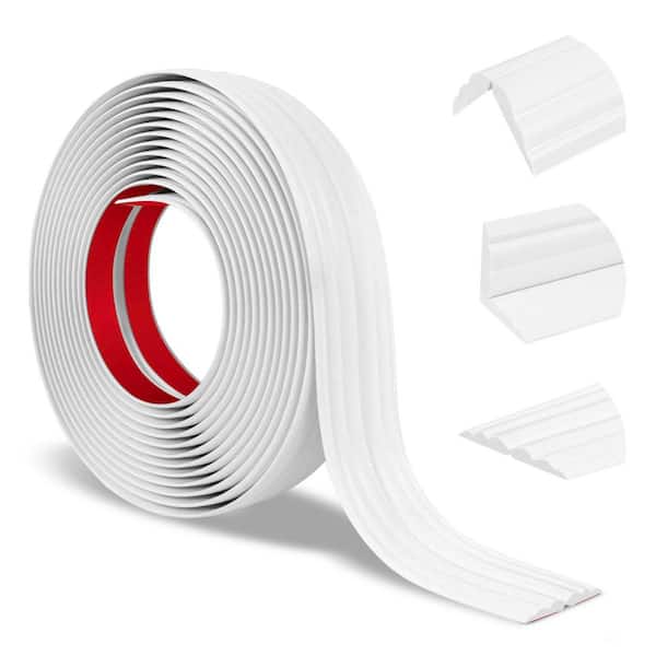 1.6 in. x 40 ft. Drywall Joint Tape, White Plastic Wall Corner Protector for Edge Use