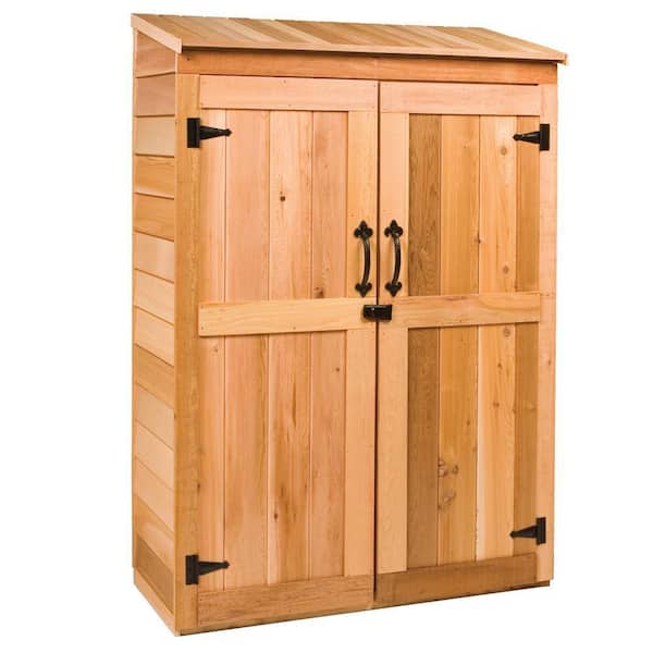 Cedarshed Gardeners Hutch 4 ft. W x 2 ft. D Wood Shed with double door (8 sq. ft.)