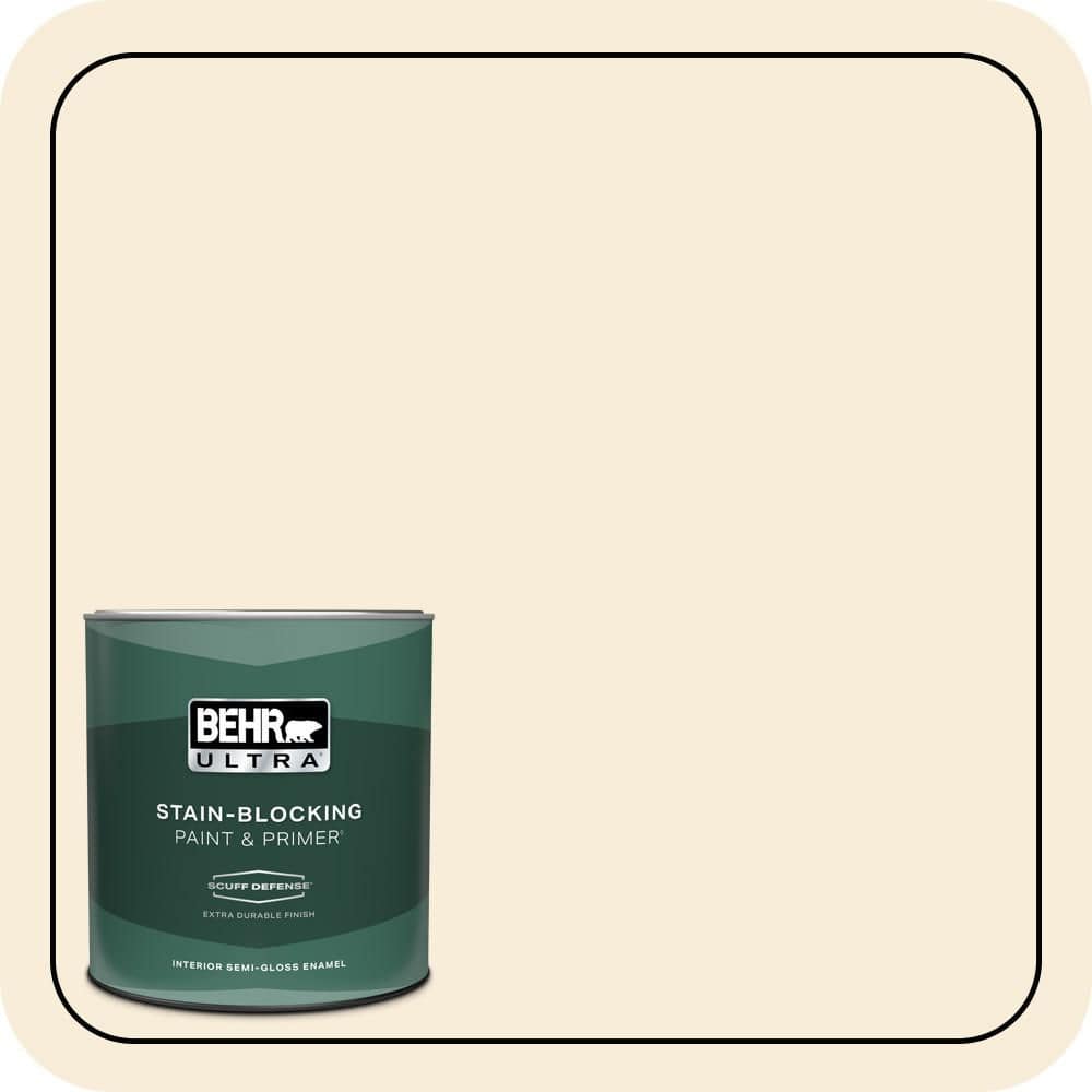 1 qt. #70 Linen White Extra Durable Semi-Gloss Enamel Interior Paint & Primer price history on PriceWatchPro