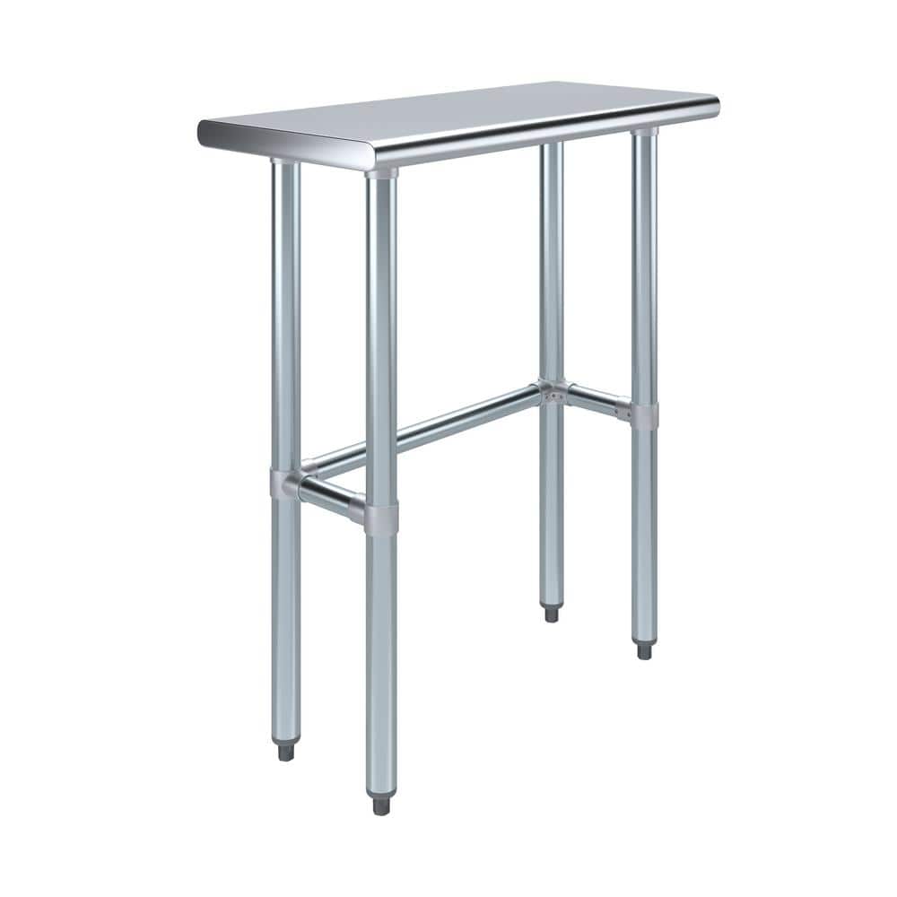 14 in. x 30 in. Stainless Steel Open Base Kitchen Utility Table : Metal Prep Table price history on PriceWatchPro
