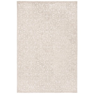 Trace Camel/Ivory 6 ft. x 9 ft. Distressed Floral Area Rug