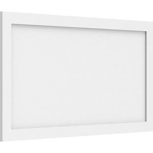 5/8 in. x 3 ft. x 1-3/5 ft. Cornell Flat Panel White PVC Decorative Wall Panel