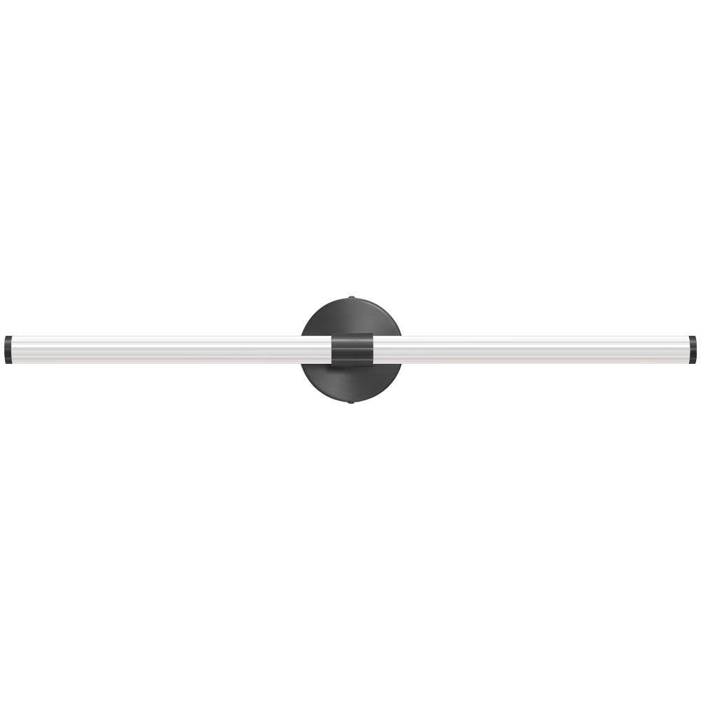 48.9in. 2-Light Black LED Vanity Light w/ 25-Watt 3600K Warm Light Bathroom Vanity Light Dimmable LED 360° Full Lighting price history on PriceWatchPro