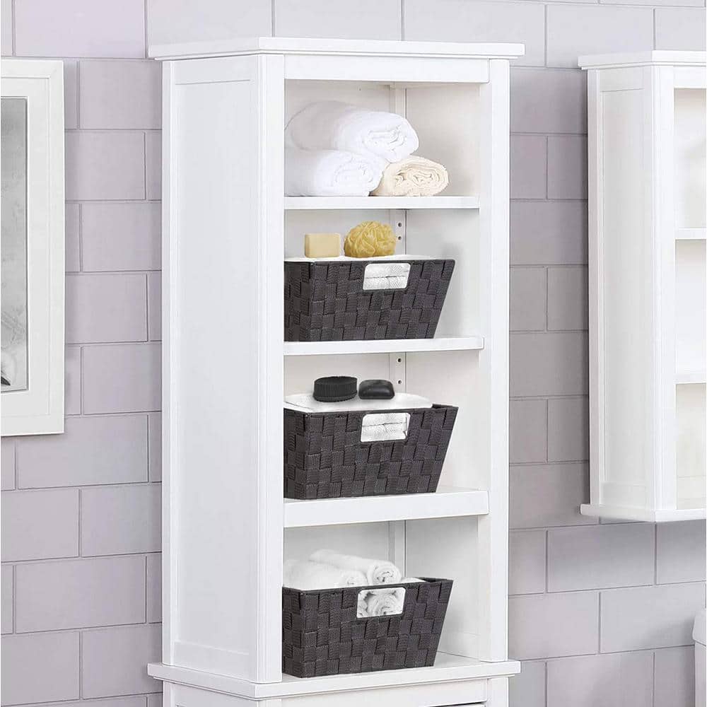 X-Large Storage Baskets for Organizing, Linen Closet Storage, Gray 15 in. x