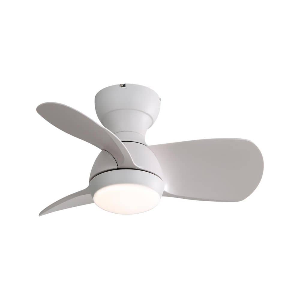 23.0 in. White Flush Mount Standard Ceiling Fan with 18W Led Light and Remote Included price history on PriceWatchPro