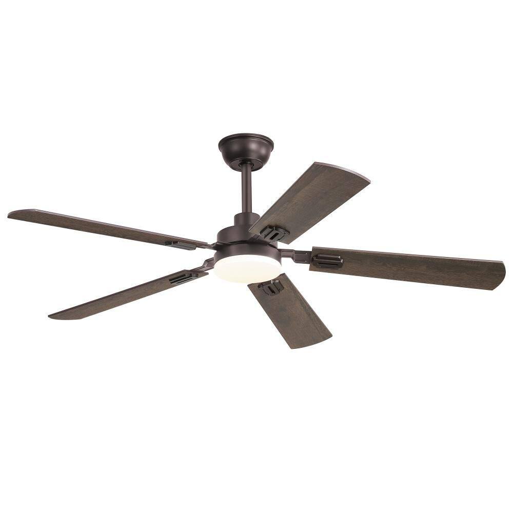 52 in. Outdoor/Indoor Bronze Downrod Angled Mount Standard Ceiling fan with Remote Control 6 Speeds，DC Motor price history on PriceWatchPro
