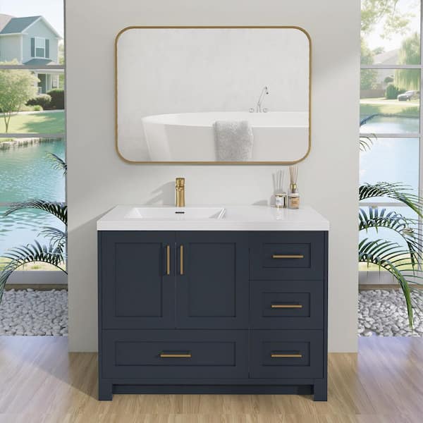 NTQ 42 in. W x 22 in. D Rectangular Single Sink Bathroom Vanity