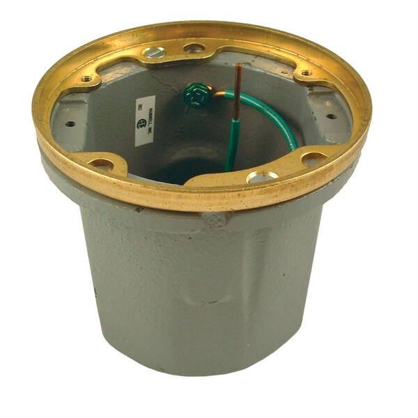 RACO Cast Iron Floor Box, Round Non-Adjustable for Poured Concrete, Tile, or Wood Floors (Does Not Include Lid)