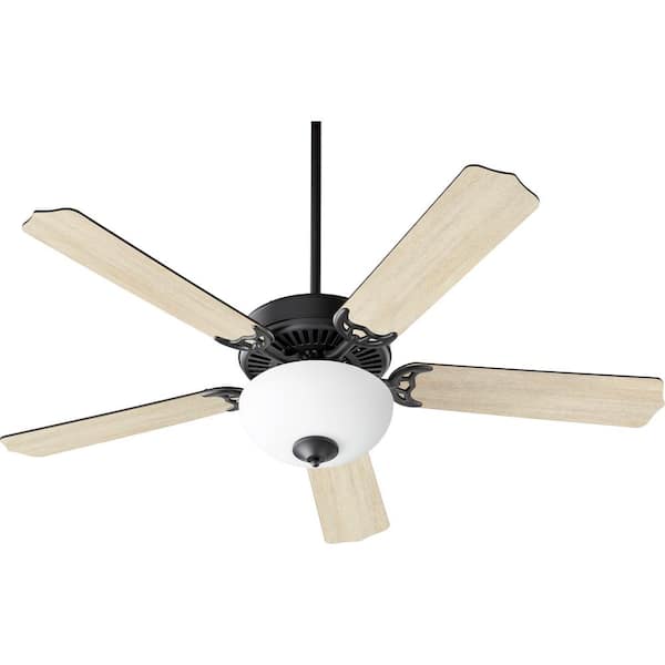 Quorum INTERNATIONAL Capri VIII 52 in. Indoor Matte Black Ceiling Fan ...