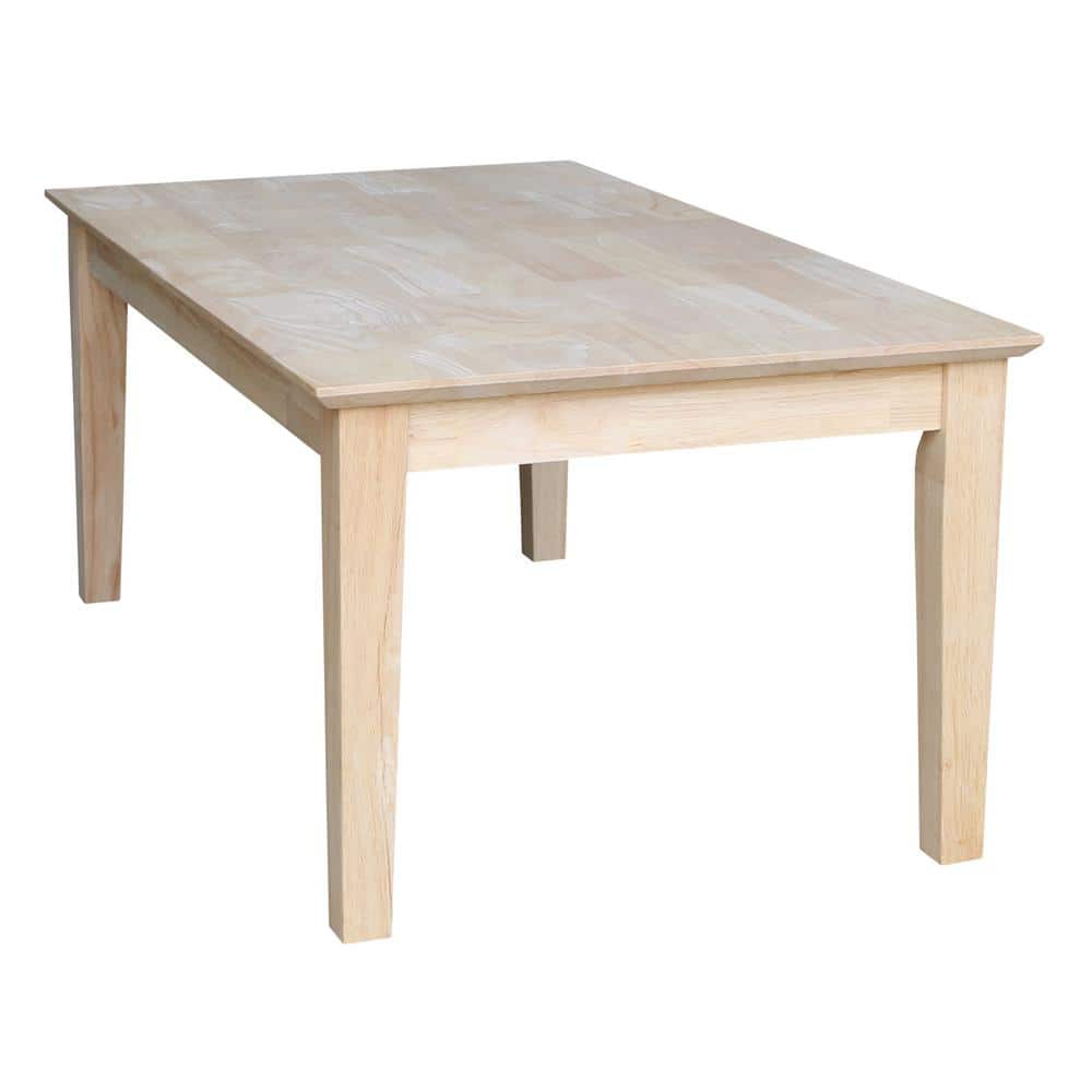 Eco-Friendly Parawood Classic Rectangular Coffee Table, 44.5" Length
