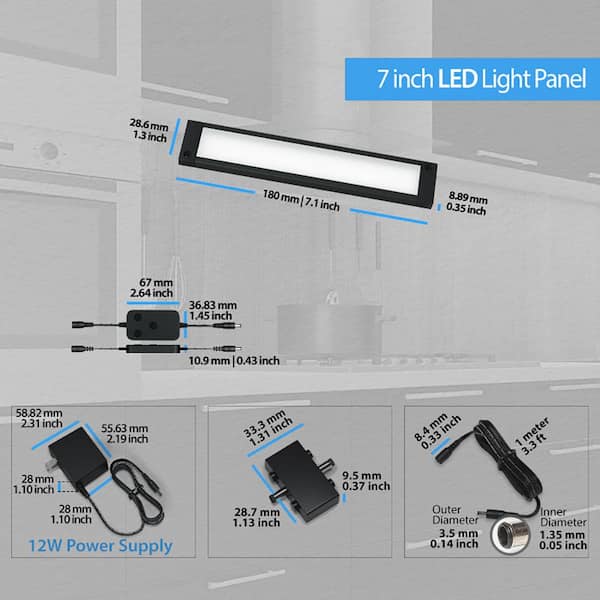 BLACK+DECKER Works with Alexa Smart Under Cabinet Lighting Kit, Adjustable  LEDs, (3) 9 Bars White, A Certified for Humans Device
