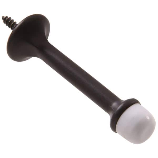 3 in. Oil-Rubbed Bronze Standard Rigid Door Stop (5-Pack)