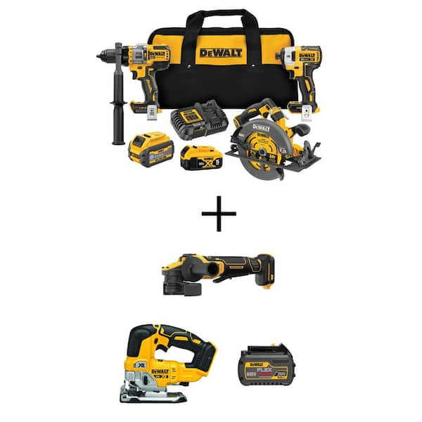 DEWALT 20V 60V MAX Lithium Ion Cordless 3 Tool Combo Kit 20V