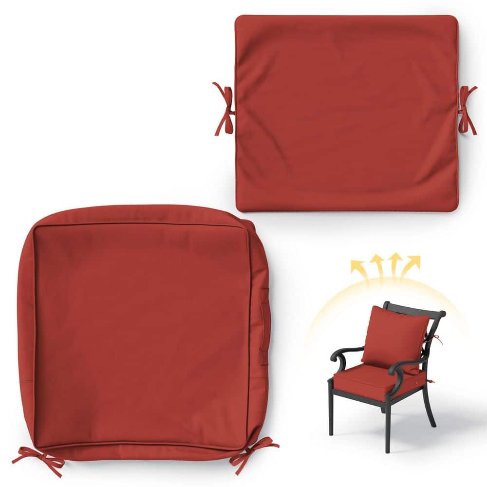22 in. x 22 in. Square Slipcover Replacement Outdoor Waterproof Seat&Back Cover Set for Chair and Sofa Terra price history on PriceWatchPro