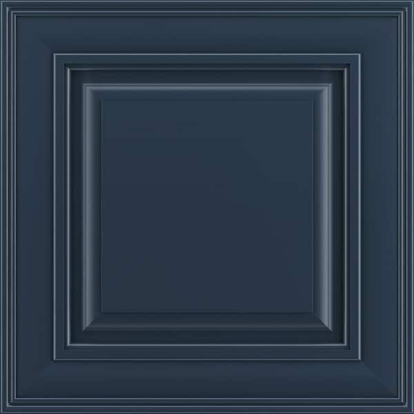 Savannah 11 9/16-in. W x 3/4-in. D x 11 1/2-in. H in Painted Navy Cabinet Door Sample