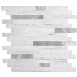 Teak Wood Collection 12 in. x 12 in. PVC Peel and Stick Tile (10 sq. ft./10-Sheets)
