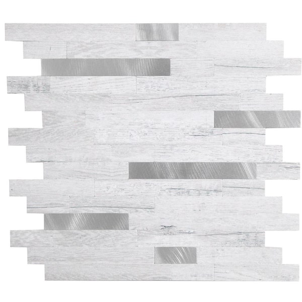 Yipscazo Teak Wood Collection 12 in. x 12 in. PVC Peel and Stick Tile (10 sq. ft./10-Sheets)