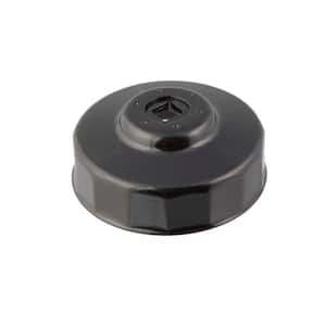80 mm x 15 Flute Oil Filter Cap Wrench in Black